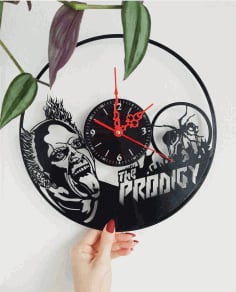 The Prodigy Vinyl Record Wall Clock Laser Cut CDR File