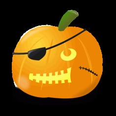 Theif Pumpkin Vector SVG File