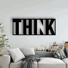 Think Design wall sticker engraving decal SVG File