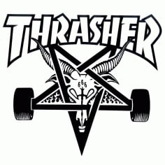 Thrasher Logo Free Vector DXF File