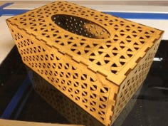 Tissue Box Weave 3mm Birch Plywood Free DXF Vectors File