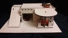 Toy Car Parking Gas Station 4mm Free CDR File