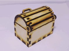 Toy Treasure Chest Box Laser Cut CDR File