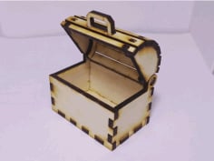Toy Treasure Chest Laser Cut CDR File