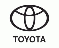 Toyota Logo Vector Design DXF File
