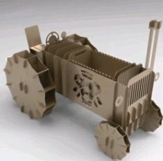 Tractor Miniature Model DXF File