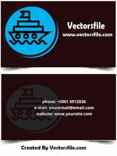 Travel Agency Business Card Template Vector File