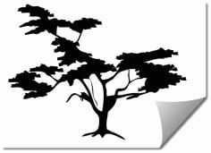 Tree 7 Silhouette DXF Vectors File
