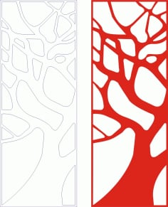 Tree Branches Strips Laser Cut CDR File