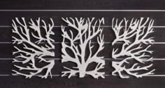 Tree Wall Hanging Frame Laser Cut DXF File