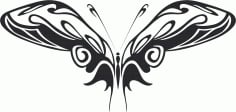 Tribal Butterfly Vector Art 15 Free DXF Vectors File