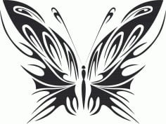 Tribal Butterfly Vector Art 40 Free DXF Vectors File