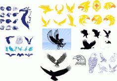 Tribal Wing Tattoos Vector Art Collection CDR File
