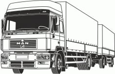 Truck Vector Free CDR Vectors File