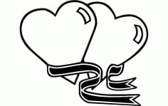 Two Hearts DXF File