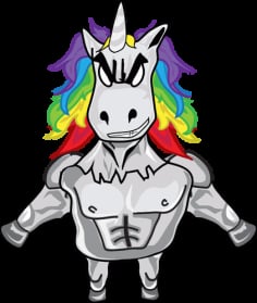 Unicorn Dude Vector SVG File