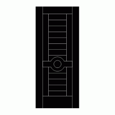 Unique Door Panel Design DXF File
