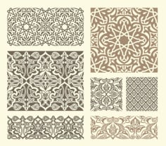 Vector Ornamental Patterns DXF File