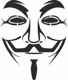 Vendetta Mask Logo Free Design CDR File