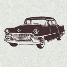 Very Old Car Download for Print or Laser Engraving Machines CDR File