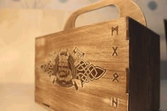 Viking Box Beer Gift Box Beer Caddy Laser Cut CDR File