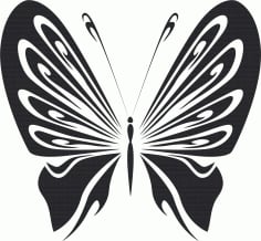 Vintage Butterfly Stencils Free CDR File
