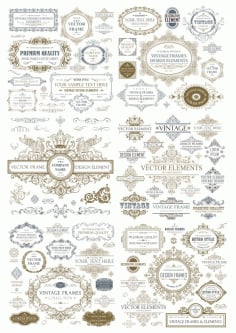 Vintage Seamless Collection Free CDR Vectors File