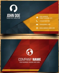 Visiting Card Design Free Vector Template