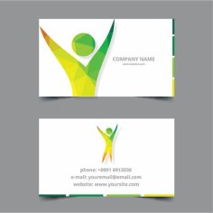 Visiting Card Design Template Free Vector