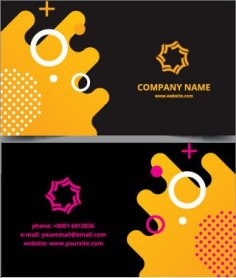 Visiting Card Template Vector Free Vector