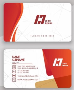 Visitting Card Template Sample Free Vector