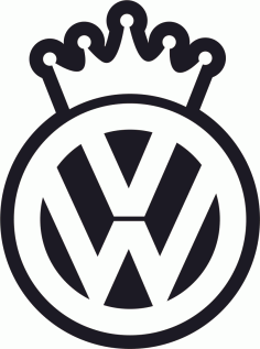 VW King Logo Sticker CDR File