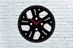 Wall Clock CNC Laser Cutting CDR, DXF and PDF File