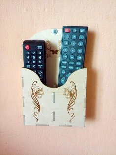 Wall Holder for Remote Control Stand CDR File for Laser Cutting