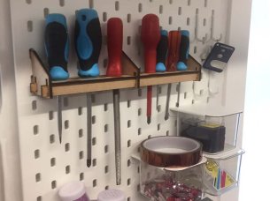 Wall Mounted Screwdriver Holder Idea Laser Cut Files