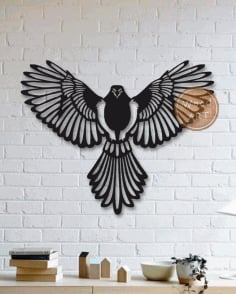 Wall Panel Bird Decorative Design DXF Vectors File
