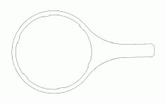 Water Filter Wrench Free DXF Vectors File