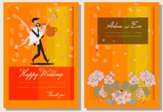 Wedding Banner Invitation Card Template Free Vector