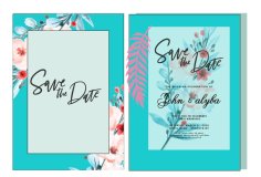 Wedding Card Templates Elegant Botanical Decor Free Vector