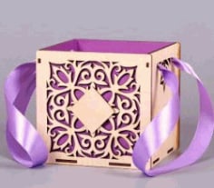 Wedding gift Box for Laser Cut DXF File
