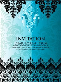 Wedding Invitation Card and Announcement Card Free Vector