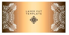 Wedding Invitation Card Laser Cut Card Free Vector