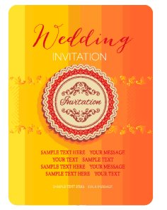 Wedding Invitation Card Templates New Free Vector