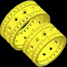 Wedding Ring Jewellery 3D Model Womens Ring Model STL File