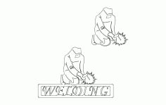 Welder Welding Free DXF Vectors File