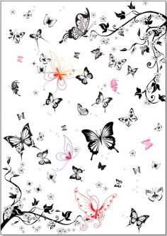 White Butterfly Set Free Vector
