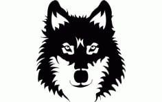 Wolf Face Free DXF Vectors File