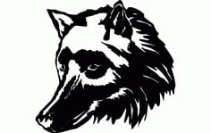 Wolf Head Free DXF Vectors File