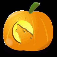 Wolf Pumpkin Vector SVG File