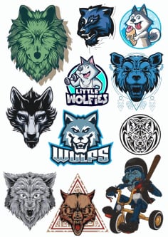 Wolf Vector Set CDR File